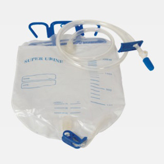 2000ML PVC البول / كيس البول مع غرفة سليكون ناعمة ، مرشح ، صمام أسفل عبر WL2006 المزود