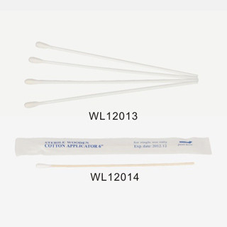 3 &quot;، 6&quot; خشبية، بلاستيكية الرأس الواحد / مزدوج معقمة المطبق مع قطن رأس WL12013; WL12014 المزود